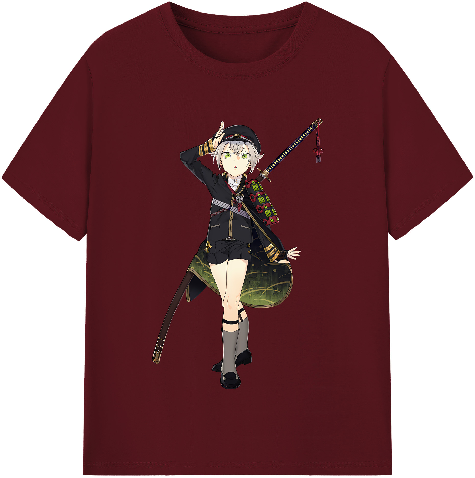 （画像用） 刀剣乱舞 Touken Ranbu 綿100％半袖Tシャツ（フロントプリント）
